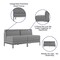 Flash Furniture 2 Piece Gray LeatherSoft Modular Lounge Set ZB-IMAG-MIDCH-2-GY-GG - alternate 2